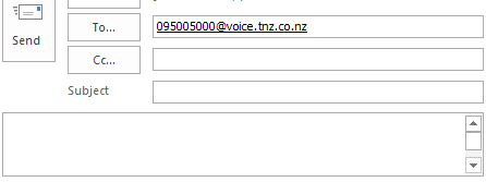 Image showing a computer user typing the message